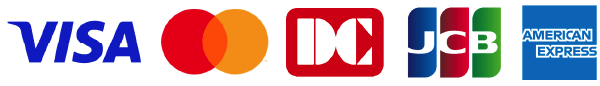 取扱カードVISA、Master、DC、JCB、AMEX
